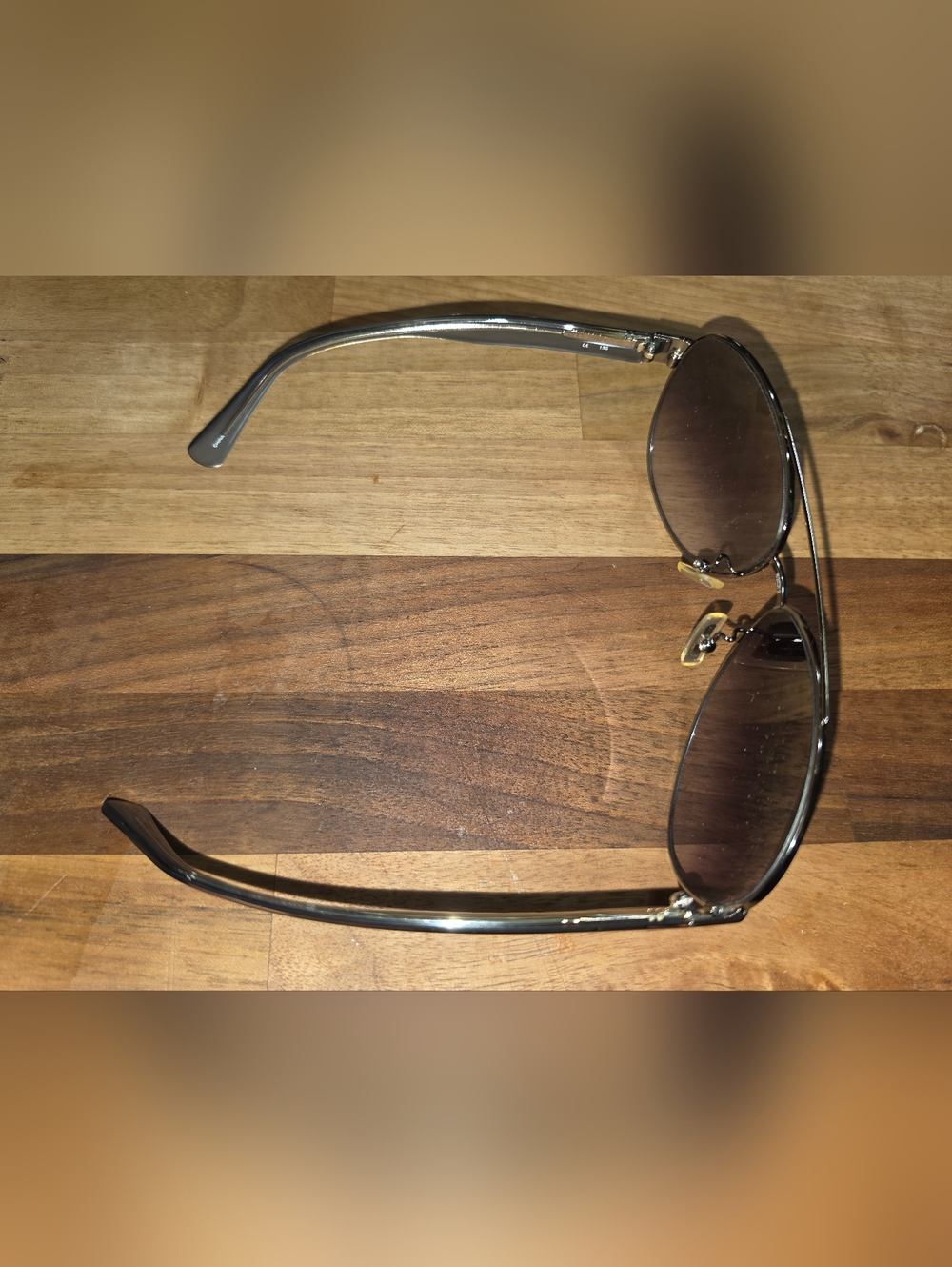 Coach Brown Gradient Aviator Sunglasses with White Logo Case - Picture 2 of 8